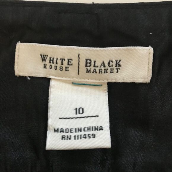 White House Black Market Gray Wide Leg Trouser Pants - Women's Size 10 - Picture 3 of 4